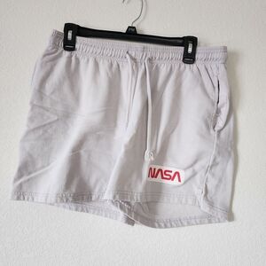 Hyper Space Junior's Athletic Shorts in Light Gray Size: Large